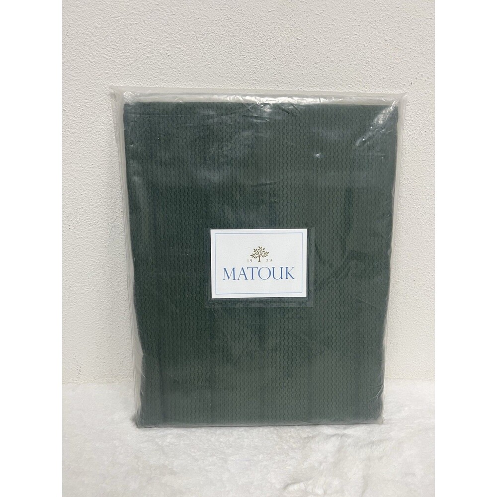 Matouk Augusta One Standard Sham Knife Edge Green New